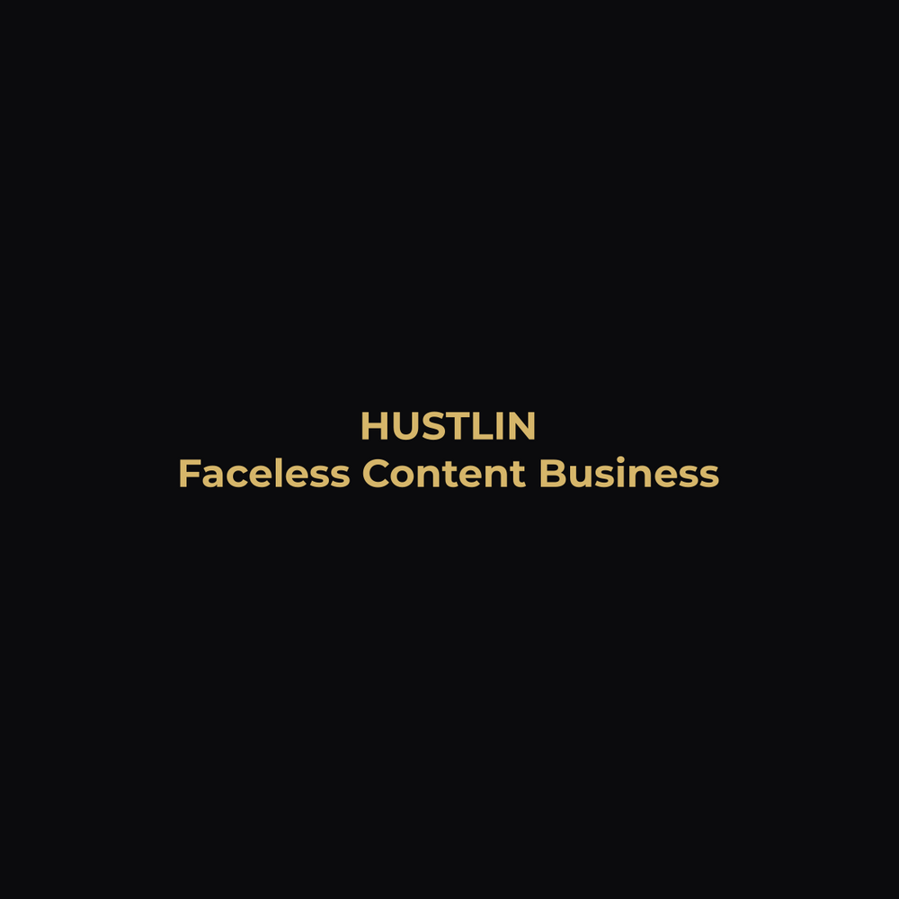 Unlock Your Potential with the Faceless Content Creation Guide - Hustlin